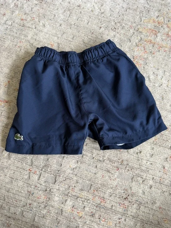 Lacoste Boys Sport Shorts, Navy size 4T