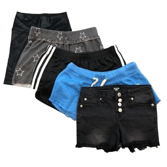Katie J NYC Hudson Vintage Havana Adidas Heartbreaker Shorts Lot Girls 10 Medium