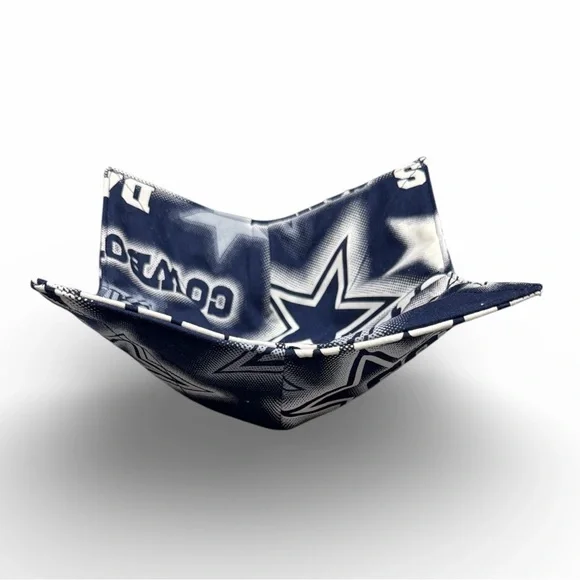 Hand Crafted Bowl Cozy Bowl Holder Microwavable  Cotton NFL Dallas Cowboys