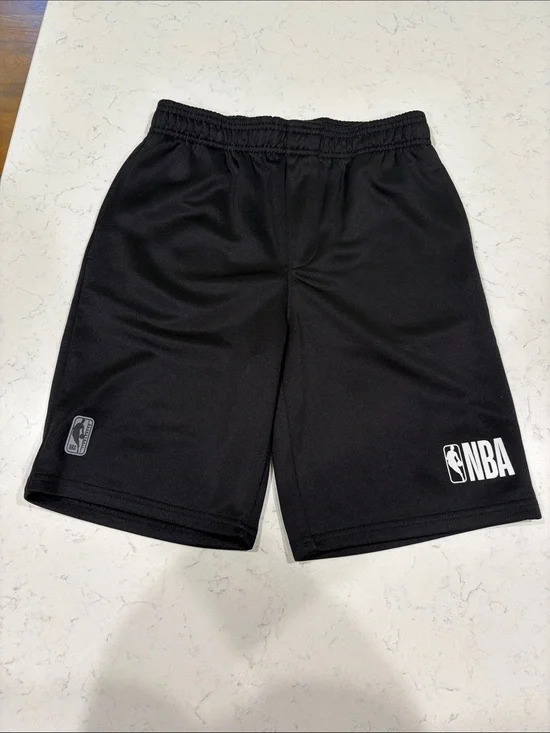 NBA Black Athletic Basketball Shorts with Logo