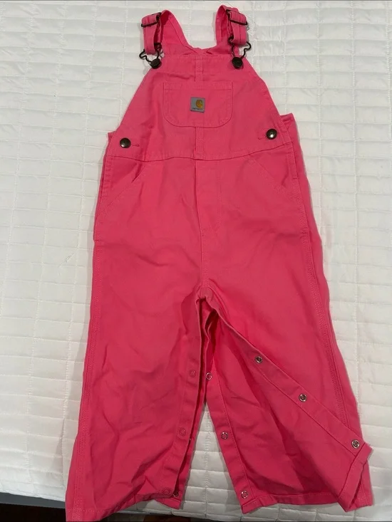 Carhartt Kids Hot Pink Overalls