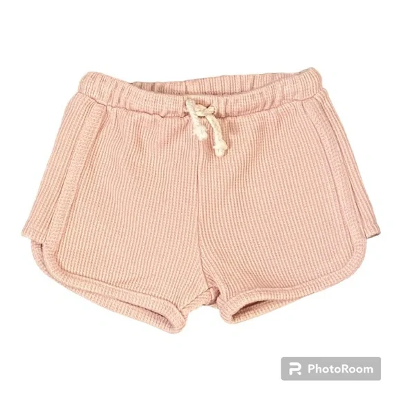 Zara Pink Waffle Shorts