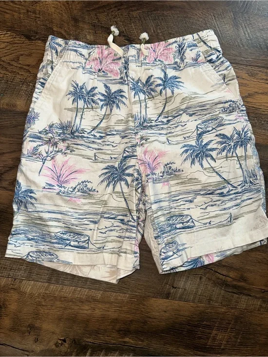 Gap boy  White Tropical Print Shorts