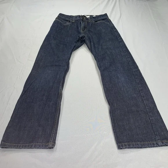 Levis 505 Regular Fit Jeans Dark‎ Wash Denim Boys Size 16 Reg W28 L26 5505-847