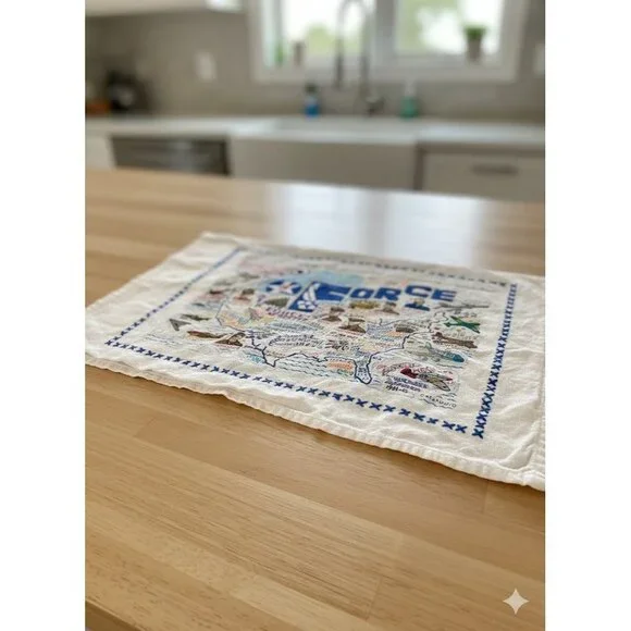 Vintage Catstudio‎ Military Collection US Air Force Kitchen Dish Towel Retro