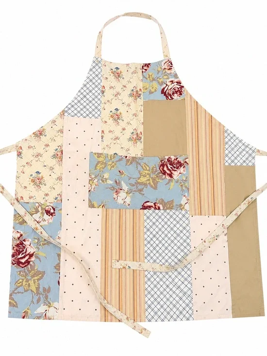 Vintage Cottagecore Patchwork Cotton Apron