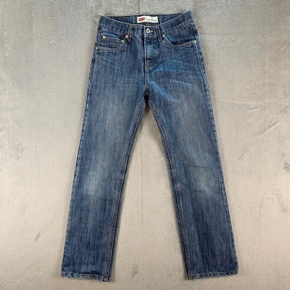 Levi's 514 Slim Straight Boys Size 18‎ Slim Blue Medium Wash Denim Jeans