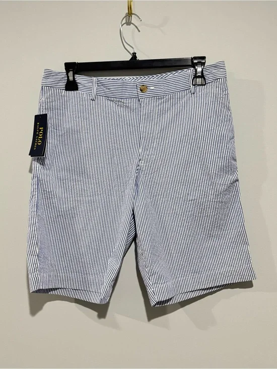NWT Polo by Ralph Lauren boy‘s Blue Stripe shorts Size 18