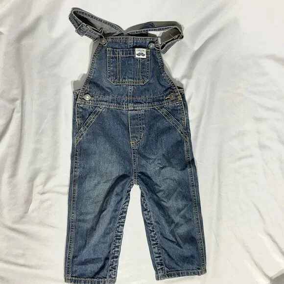 Carters Blue Jean Overalls 24 Months Denim Toddler Kids