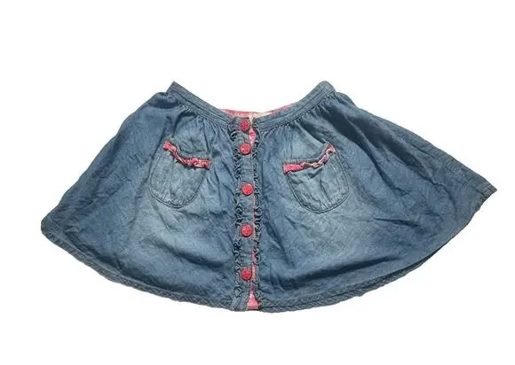 Matilda Jane Friends Forever Natalie Chambray Skirt Girls Size 6
