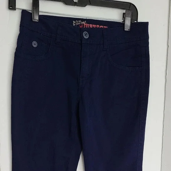 NWT Justice blue girls pants size 14