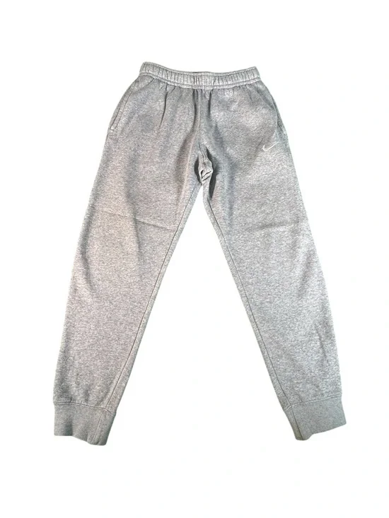 Nike Sweatpants Mens Small Gray Fleece Joggers Swoosh Lounge Athletic