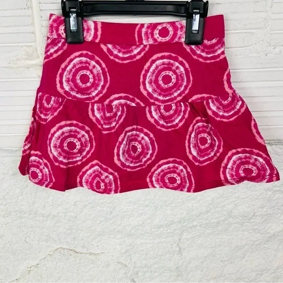 Unbranded Vibrant Pink Tie-Dye swirl Kids stretch Skort size 4T