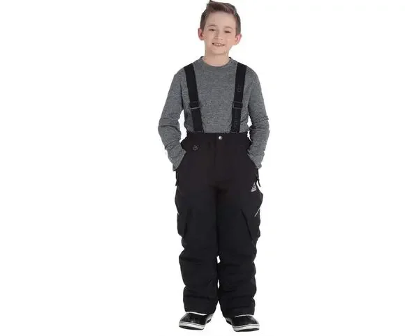 Gerry performance snow ski snowboard pants removable suspenders black 10-12