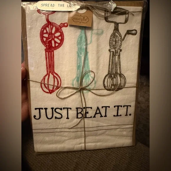 Mud Pie Flour Sack Towel and Spreader