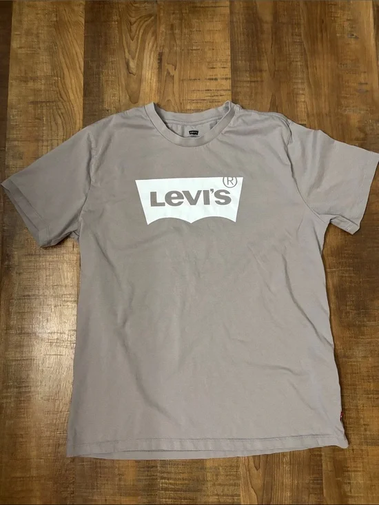 Levi's Men's Classic batwing Logo Tee in Light Gray Sz Large short sleeve shirt