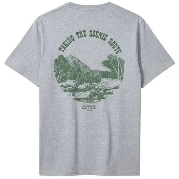 Levi's Taking The Scenic Route Gray Green Men's XS Short Sleeve T-Shirt Casual