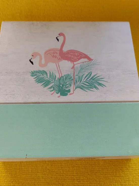Coastal Kitchen's Tropical Pink Flamingo Napkin Holder