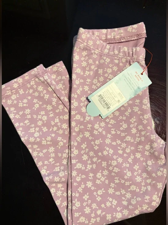 Cat & Jack Purple Floral Leggings