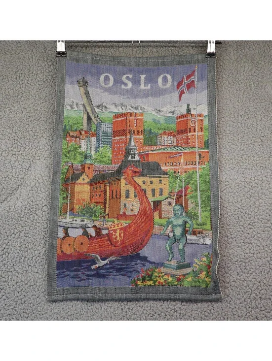 Ekelund Kitchen Towel Tapestry Oslo City Organic 19 x 13