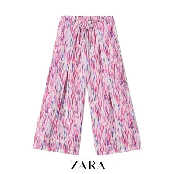 ZARA Kids | Pinks | FLOWY PRINTED PANTS