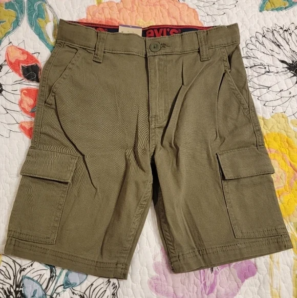NWT Levi's Boys Utility Cargo Shorts