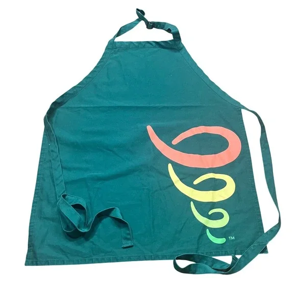 Jamba Juice Employee Uniform Apron Green Swirl Logo Bib Adjustable The Icebox