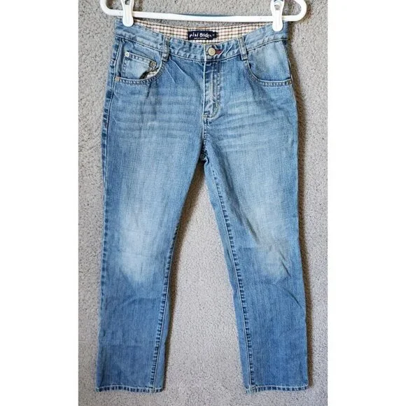 Mini Boden Blue Denim‎ Stretch Waist Jeans Youth Size 2Y 100% Cotton