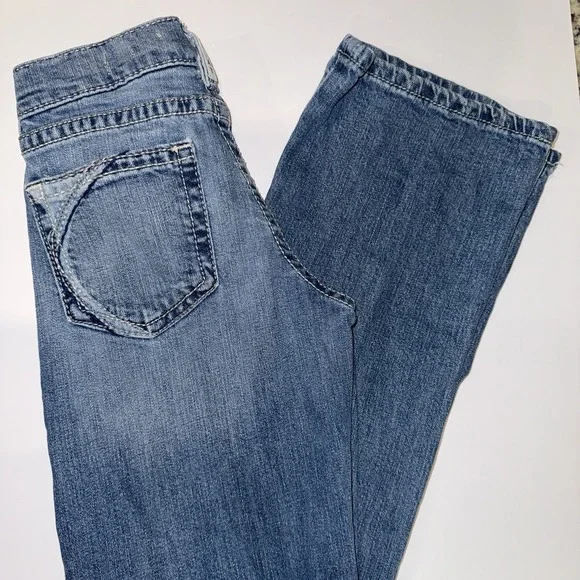 Ariat R.E.A.L. Girls Size 14 Lydia Bootcut Jeans Medium Wash Denim Adjustable