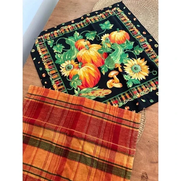 Two Fall Kitchen Linens