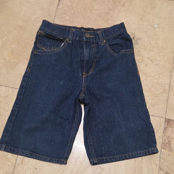 Rocawear Girls Dark Blue Denim Skort with Contrast Stitching