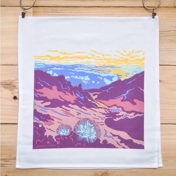 🌞 Cultivate Hawaii Haleakalā Tea Towel 🌺