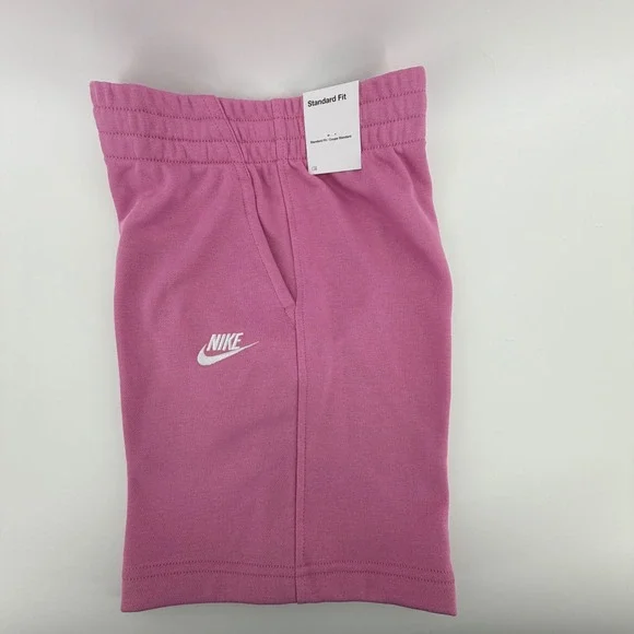 Nike Kids Sportswear Club Fleece Shorts Pink Size Medium NEW ‎ FD3015-646