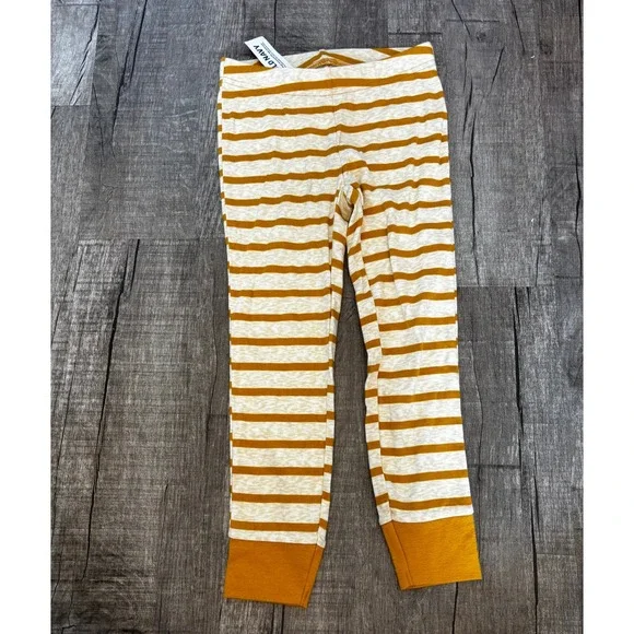 Old Navy Girls Mustard Yellow Striped Leggings Pants‎ Size 5 NWT