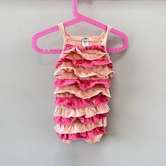 Peek Ruffle Front Romper- Size 12-18m‎