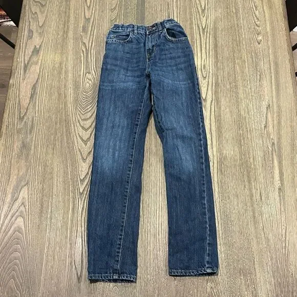 Chrildrens Place Boys Youth Straight Leg Jeans Elastic Waist Medium Wash 12