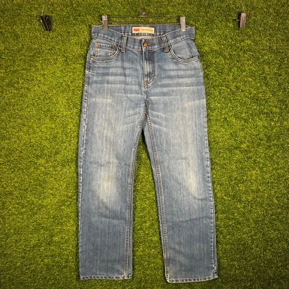 Levis 505 Regular Fit Jeans girl Size 14 REG Medium Wash Blue Denim 27x27‎