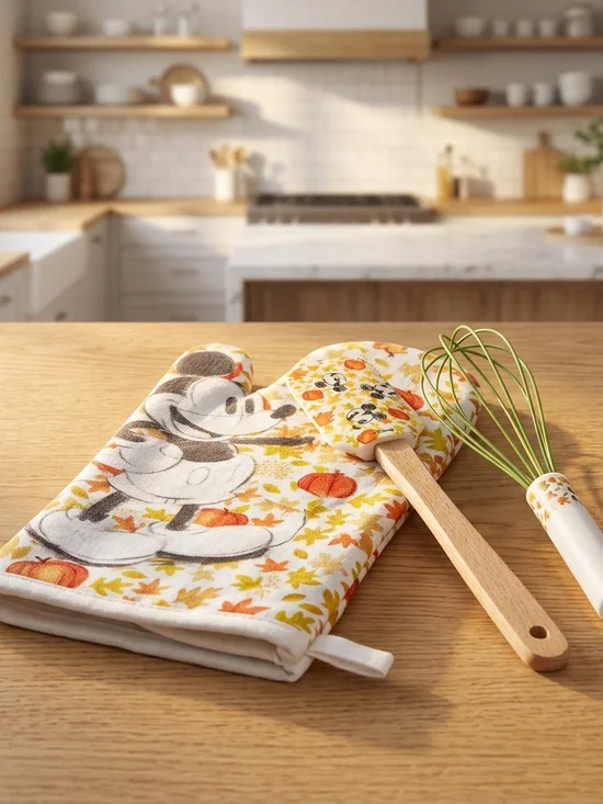 Disney Mickey Mouse Fall Oven Mitt and Spatula Set