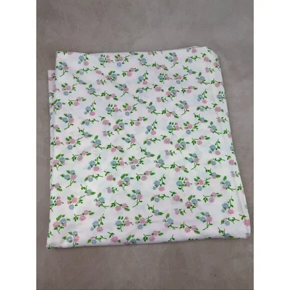 Vintage 1970s Polyester Knit Fabric 64x60” Mod MCM Groovy Flower Power