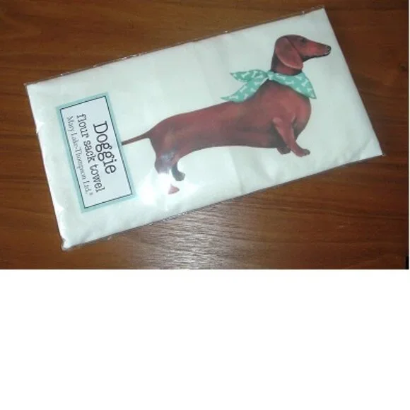 DACHSHUND Flour sack kitchen towel 30