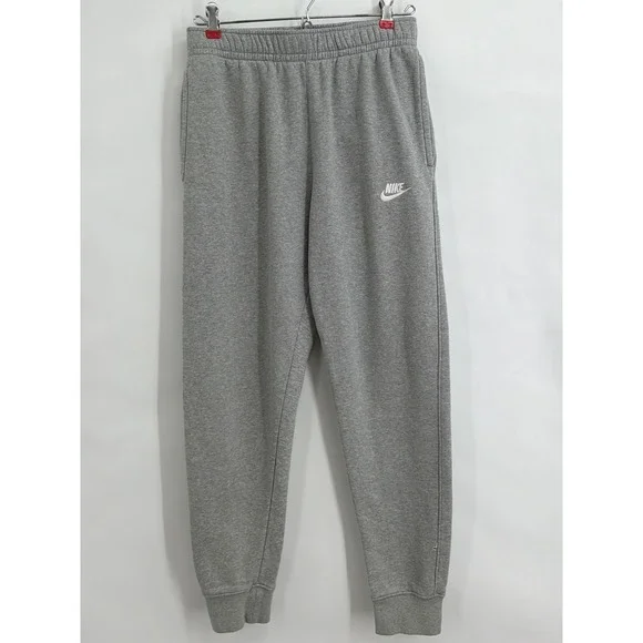 Nike Sportswear Club Fleece Joggers Heather Grey Kids Teen Small‎