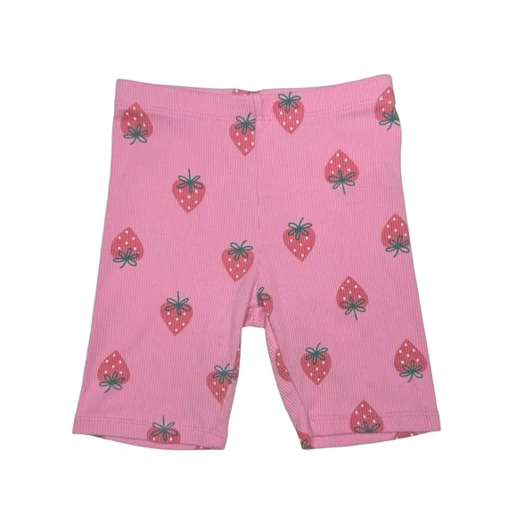 Cat & Jack Ribbed Strawberry Bike‎ Shorts