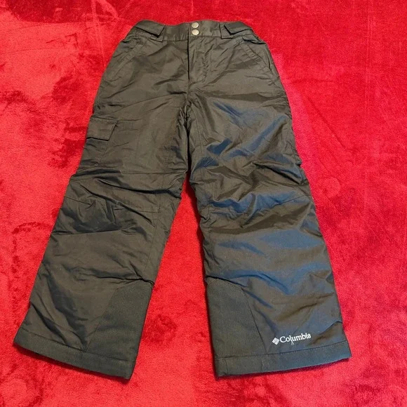 Columbia‎ Kids Omni-Heat Snow Pants Black OutGrown Insulated Winter XS 6/6X
