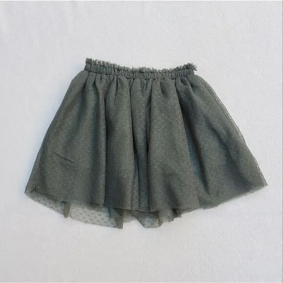 NWOT Crazy 8 Olive Green Toole Skirt Size 12-18 Months