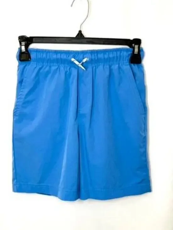 Tommy Bahama Boys Swim Trunk Shorts Size M 7-8 Blue Elastic Waist Board Shorts