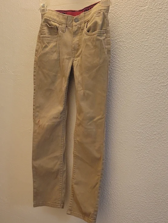 Kids Size 8 Levi's Slim Straight Khaki Pants - Tan