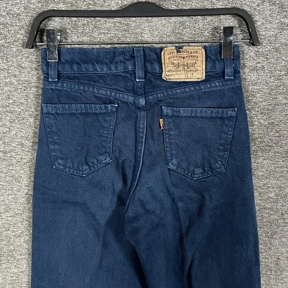 VTG Levi's 560‎ Orange Tab Jeans Boys 14 Slim 24x27 Blue Loose Fit Made USA 90s