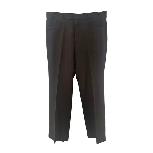 Levis Action Slacks Mens 34x30 Brown Sta-Prest Vintage 70s Straight Leg Trousers