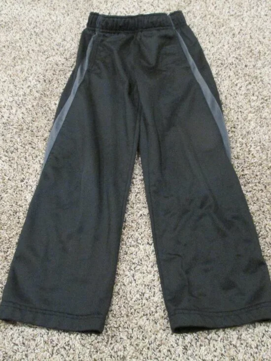 Energy Zone‎ Pull On Sweatpants Toddler Boys XS 4/5 Black Gray Pajama Bottoms