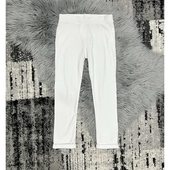 Frenchie Mini Couture White Jegging Cuffed Legging Size 8Y NEW